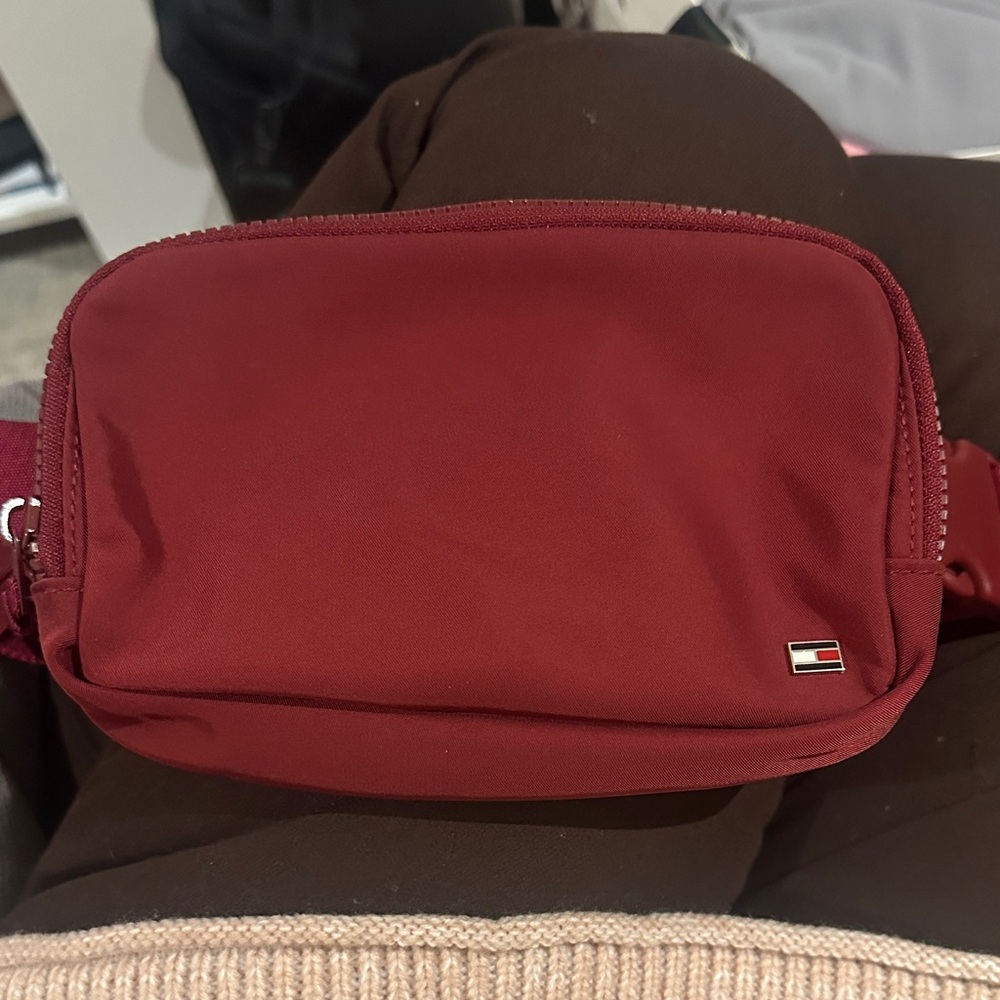 Tommy Hilfiger Burgundy Belt Bag